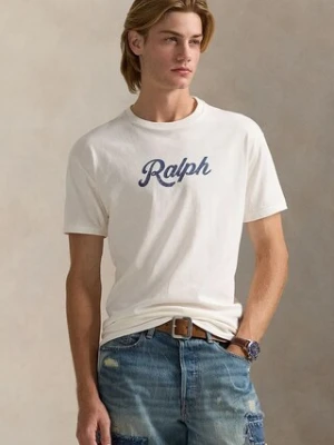 Polo Ralph Lauren t-shirt bawełniany męski kolor biały z nadrukiem 710936401