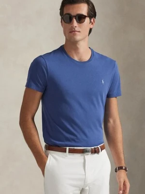 Polo Ralph Lauren t-shirt bawełniany męski kolor brązowy gładki 710671438