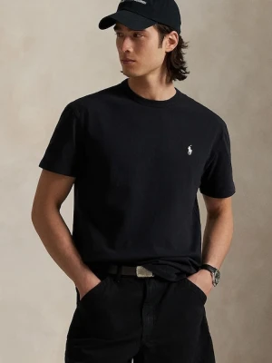 Polo Ralph Lauren t-shirt bawełniany męski kolor czarny gładki 710916698