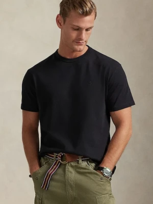 Polo Ralph Lauren t-shirt bawełniany męski kolor czarny gładki 710P07548