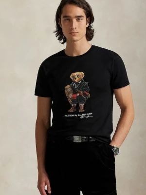 Polo Ralph Lauren t-shirt bawełniany męski kolor czarny z nadrukiem 710P00094