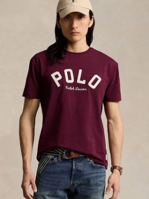 Polo Ralph Lauren t-shirt bawełniany męski kolor czerwony z aplikacją 710952043