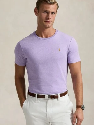 Polo Ralph Lauren t-shirt bawełniany męski kolor fioletowy gładki 710740727