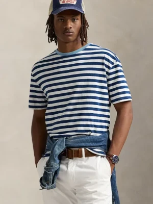Polo Ralph Lauren t-shirt bawełniany męski kolor granatowy wzorzysty 710964997
