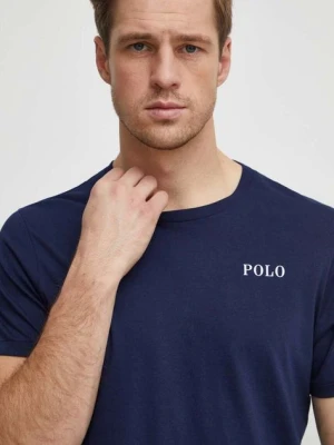 Polo Ralph Lauren t-shirt bawełniany męski kolor granatowy z nadrukiem
