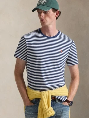 Polo Ralph Lauren t-shirt bawełniany męski kolor niebieski wzorzysty 710956828