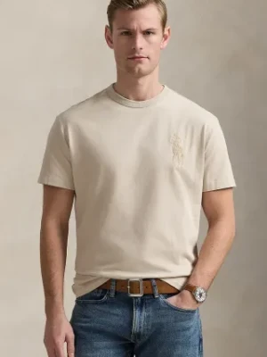 Polo Ralph Lauren t-shirt bawełniany męski kolor szary gładki 710936509