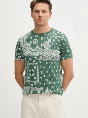 Polo Ralph Lauren t-shirt bawełniany męski kolor zielony wzorzysty 710974593