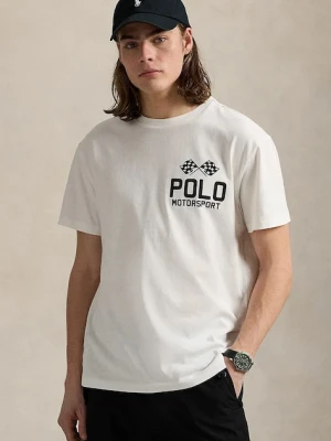Polo Ralph Lauren t-shirt bawełniany Sscnclsm1 Short Sleeve męski kolor biały z nadrukiem 710972611