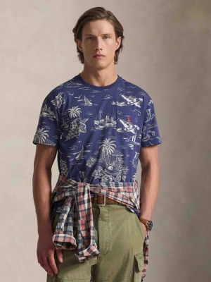 POLO RALPH LAUREN T-shirt | Custom slim fit granatowy