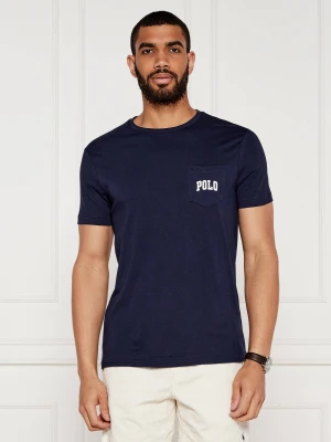 POLO RALPH LAUREN T-shirt | Custom slim fit granatowy