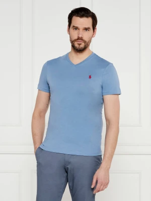 POLO RALPH LAUREN T-shirt | Custom slim fit błękitny