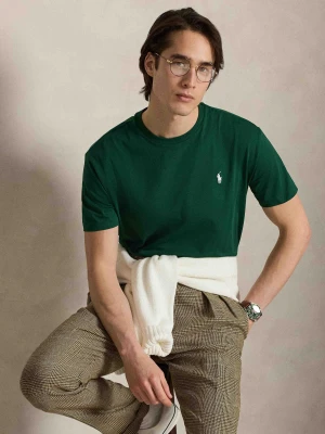 POLO RALPH LAUREN T-shirt | Custom slim fit butelkowa zieleń