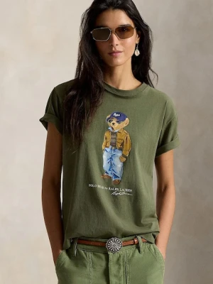 Polo Ralph Lauren T-shirt damski bawełniany zielony