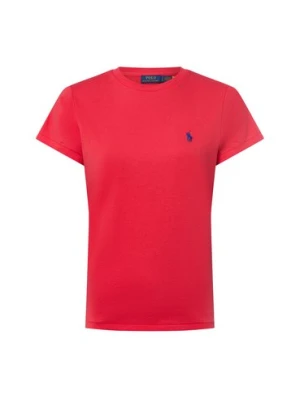 Polo Ralph Lauren T-shirt damski Kobiety Bawełna czerwony jednolity,