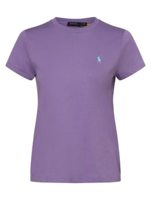 Polo Ralph Lauren T-shirt damski Kobiety Bawełna lila jednolity,