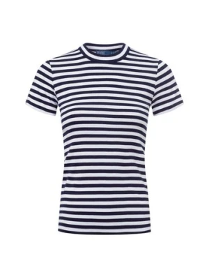 Polo Ralph Lauren T-shirt damski Kobiety Bawełna niebieski|biały w paski,