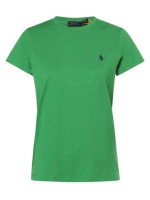 Polo Ralph Lauren T-shirt damski Kobiety Bawełna zielony jednolity,