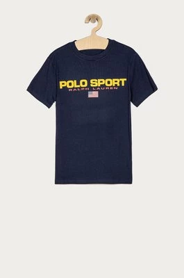 Polo Ralph Lauren T-shirt dziecięcy 323837629001 kolor granatowy z nadrukiem