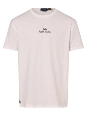 Polo Ralph Lauren T-shirt - klasyczny krój Mężczyźni Bawełna biały jednolity,