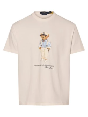 Polo Ralph Lauren T-shirt - klasyczny krój Mężczyźni Bawełna biały nadruk,