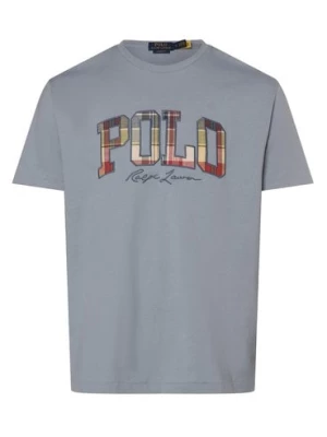 Polo Ralph Lauren T-shirt - klasyczny krój Mężczyźni Bawełna niebieski jednolity,