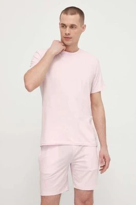 Polo Ralph Lauren t-shirt lounge kolor różowy gładki