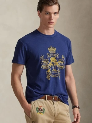 Polo Ralph Lauren t-shirt męski bawełniany niebieski