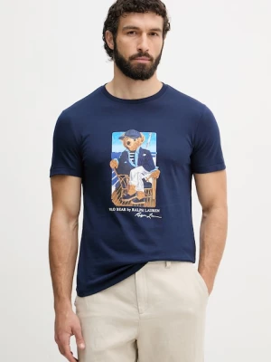 Polo Ralph Lauren T-shirt męski bawełniany granatowy