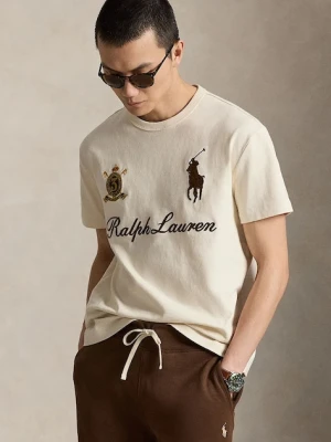 Polo Ralph Lauren T-shirt męski bawełniany beżowy