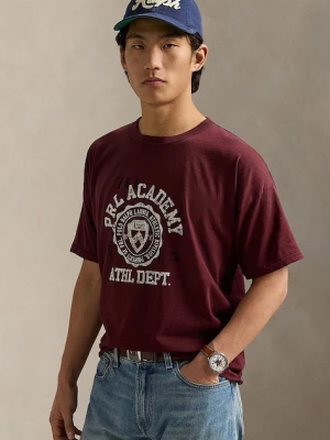 Polo Ralph Lauren t-shirt męski kolor bordowy z nadrukiem 710971836