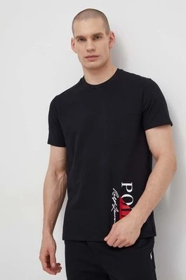 Polo Ralph Lauren t-shirt męski kolor czarny z nadrukiem