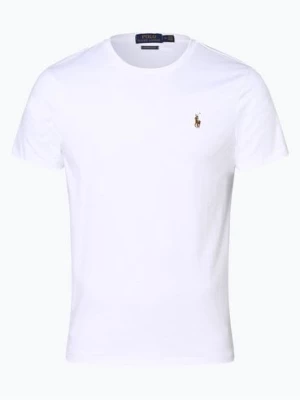 Polo Ralph Lauren T-shirt męski Mężczyźni Bawełna biały jednolity,