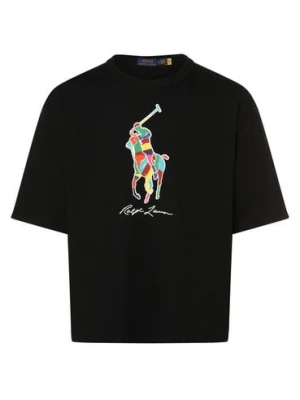 Polo Ralph Lauren T-shirt męski Mężczyźni Bawełna czarny nadruk,