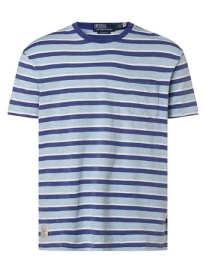 Polo Ralph Lauren T-shirt męski Mężczyźni Bawełna niebieski w paski,