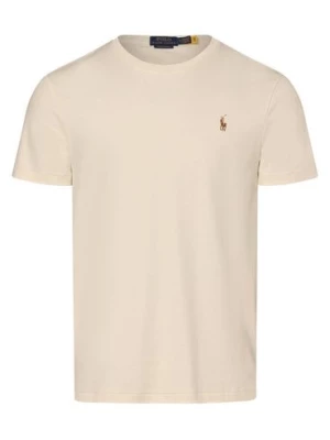 Polo Ralph Lauren T-shirt - niestandardowy krój slim fit Mężczyźni Bawełna biały jednolity,