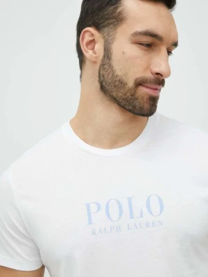 Polo Ralph Lauren t-shirt piżamowy bawełniany kolor biały