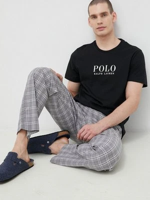 Polo Ralph Lauren t-shirt piżamowy bawełniany kolor czarny