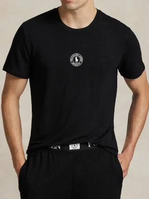 Polo Ralph Lauren t-shirt piżamowy bawełniany męska kolor czarny gładka 714P01951
