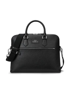 Polo Ralph Lauren torba skórzana kolor czarny 405962458