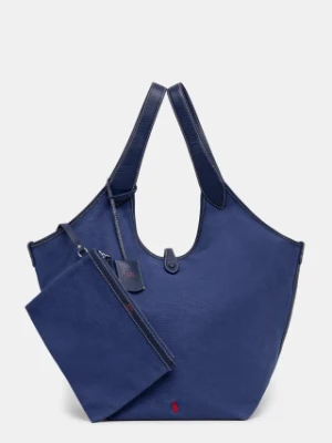 Polo Ralph Lauren torebka bawełniana kolor granatowy 428949865