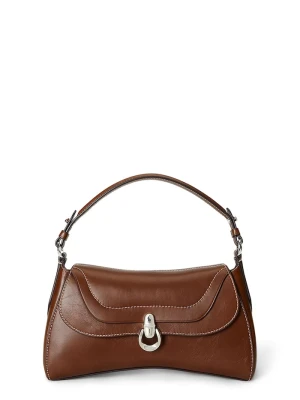 Polo Ralph Lauren torebka crossbody damska skórzana brązowy