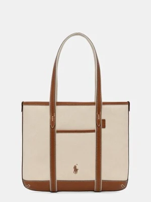 Polo Ralph Lauren torebka kolor beżowy 428P03085