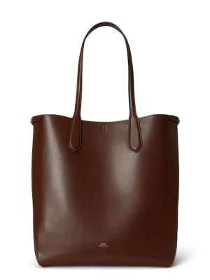 Polo Ralph Lauren torebka skórzana kolor brązowy 428962757