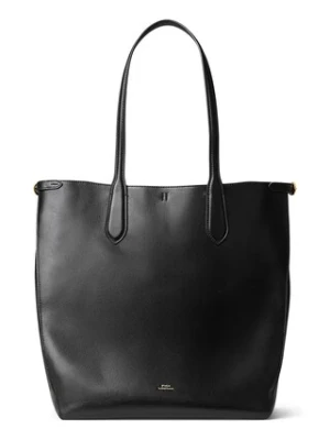 Polo Ralph Lauren torebka skórzana kolor czarny 428962757