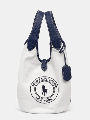 Polo Ralph Lauren torebka tote damska bawełniana biały