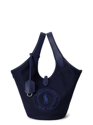 Polo Ralph Lauren torebka tote damska bawełniana granatowy