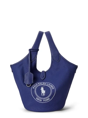 Polo Ralph Lauren torebka tote damska bawełniana niebieski