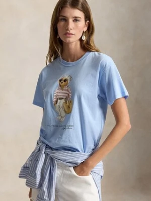 Zdjęcie produktu Polo Ralph Lauren VNTG CTN JSY-KNT-T-SHIRT T-shirt basic bawełniany damski