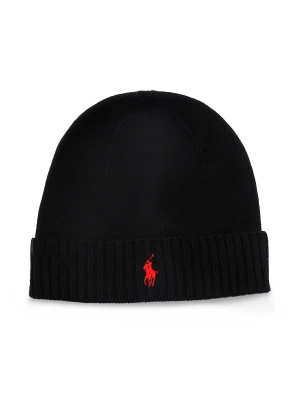 POLO RALPH LAUREN Wełniana czapka czarny